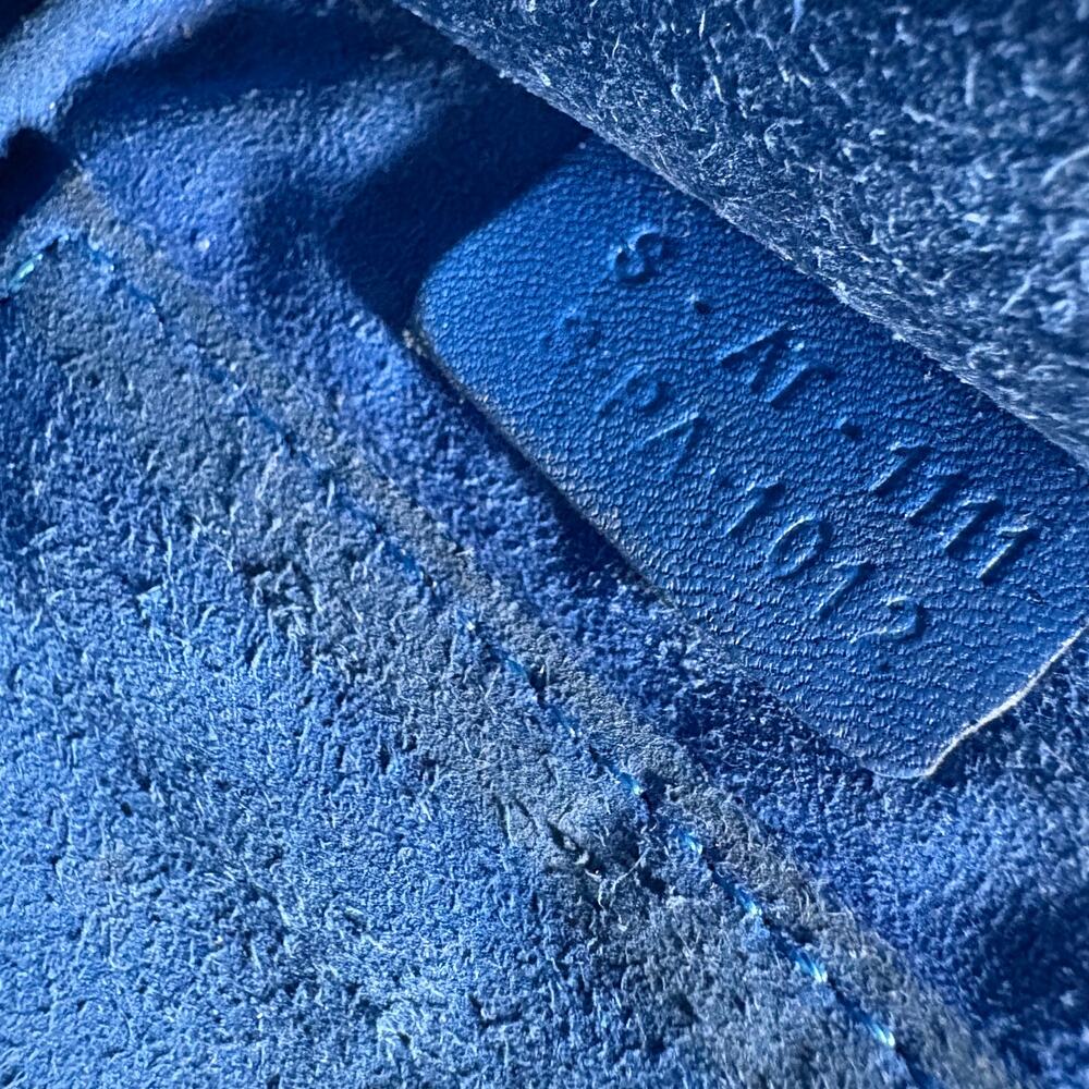 CELINE Luggage Nano Shopper Leather Tote Bag Royal Blue - Picture 9 of 10